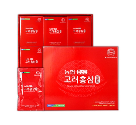 [마거]전북인삼농협 6년근 고려홍삼골드 70ML x 60포(쇼핑백)  [포인트구매가16000원]