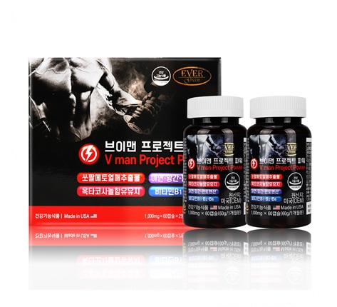 [마거] 에버그린 브이맨 프로젝트 파워 1,000MG x 60캡슐 x 2병 [포인트구매가22000원]