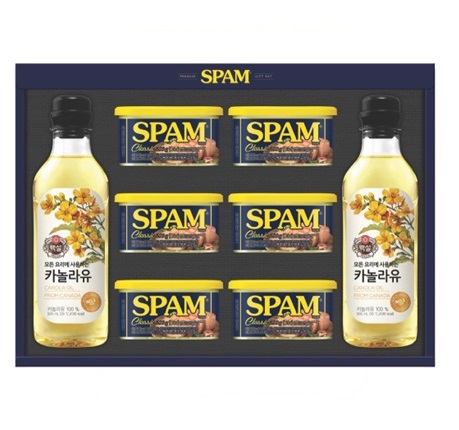 스팸 복합 1호  상세설명: 스팸 클래식 200g * 6개 카놀라유 500ml * 2개[마장]