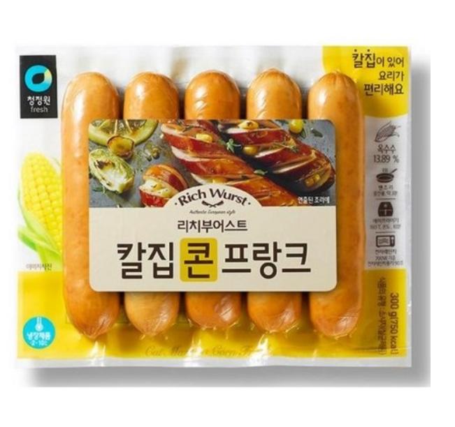 청정원리치칼집콘프랑크300g[장거]