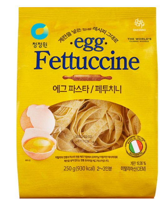 청정원에그파스타페투치니250g[장거]