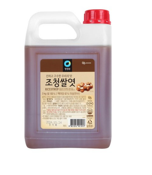 [장거] 청정원 조청쌀엿 쌀 100퍼센트 3KG [포인트구매가8000원]