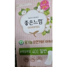 좋은느낌유기농순면커버라이너일반40개[장거]