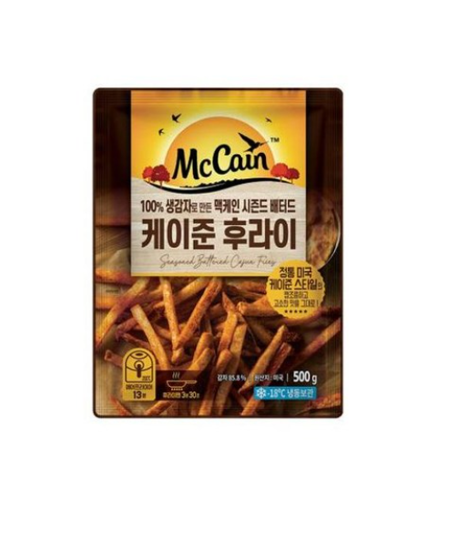 청정원 맥케인 시즌드 배터드 케이준 후라이500g