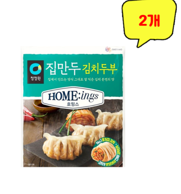 청정원 호밍스 집만두 김치두부 320g x 2개[장거]