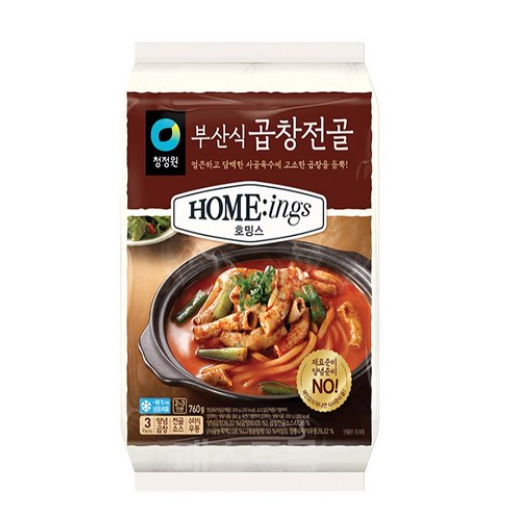 청정원 호밍스 부산식 곱창전골 760g[장거]