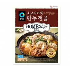 청정원 호밍스 소고기버섯 만두전골 700g[장거]