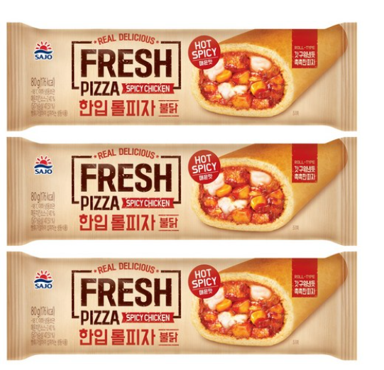 사조-한입롤피자불닭80g x3개[장거]