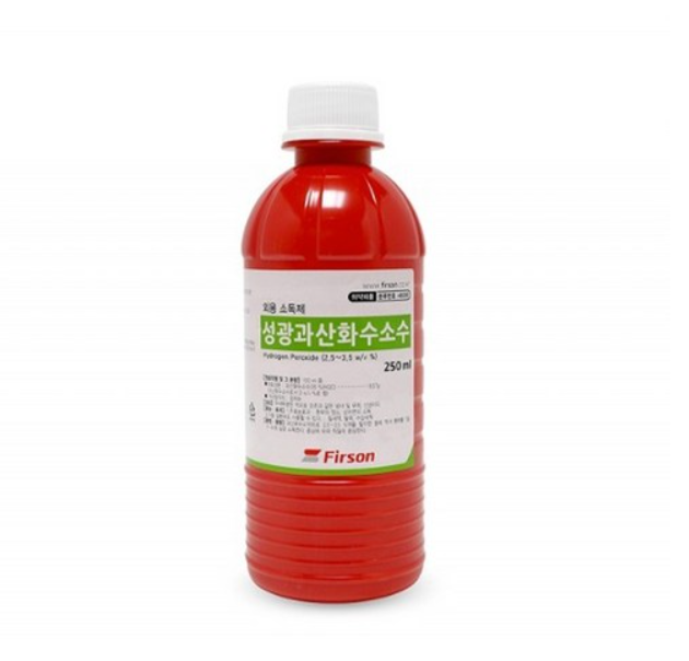 [장거] 퍼슨 성광 과산화수소수 250ML X 1병 상처처치 살균소독제 [포인트구매가640원]