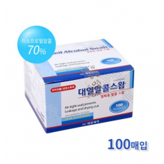 대일 알콜스왑 100p 이소프로판올70% 소독솜 알콜솜[장거]