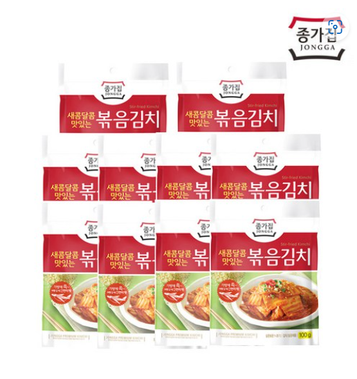 종가집 볶음김치 100g x 10개[장거]