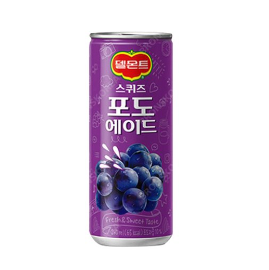 롯데칠성 델몬트 스퀴즈 포도 240ml [장거]