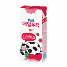 매일 멸균 딸기맛우유 200ml[장거]