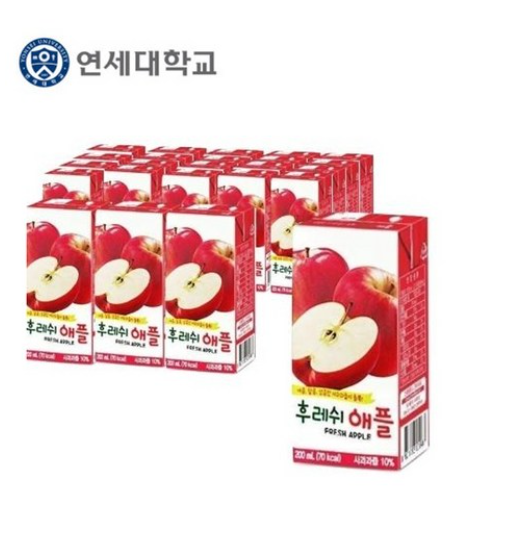 [연거]연세 후레쉬 애플 200ml X 24개입 [파매가11000원] [포인트할인가4400원]