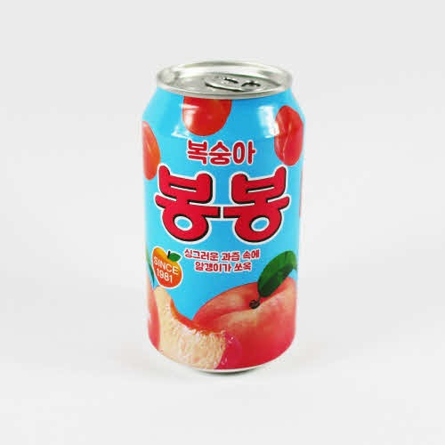 해태) \"복숭아\"봉봉(뚱캔) 340ml[장거]