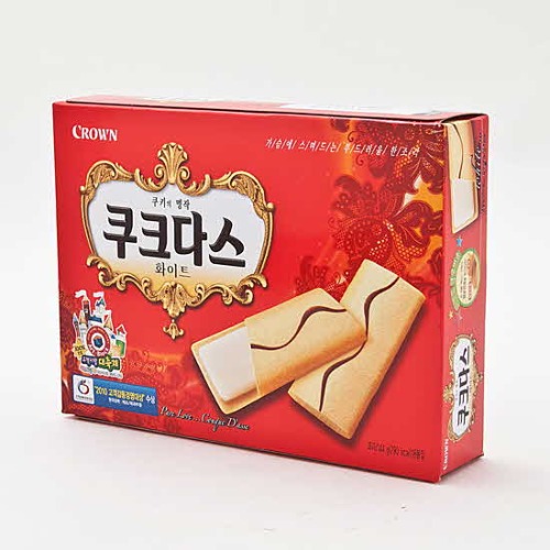 크라운 쿠크다스 화이트3000원. 128g/