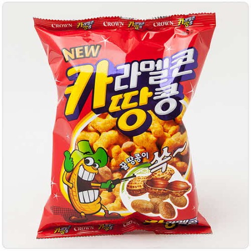 크라운 카라멜콘과땅콩. 72g