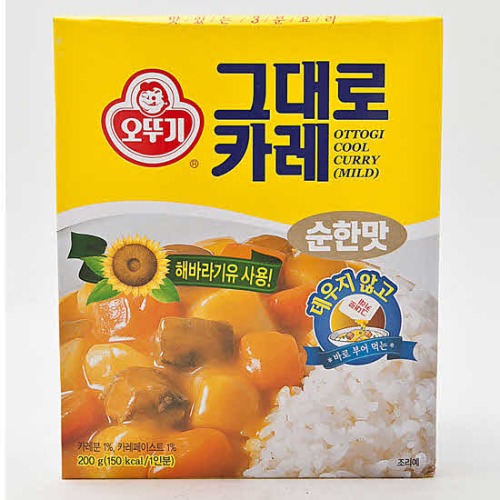 [장거] 오뚜기 그대로카레 순한맛 200g [판매가2400원] [포인트할인가960원]