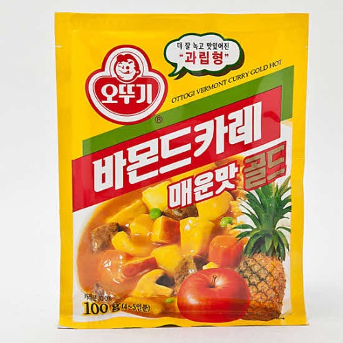 [장거] 오뚜기 바몬드카레 골드 매운맛 100g [포인트구매가1400원]