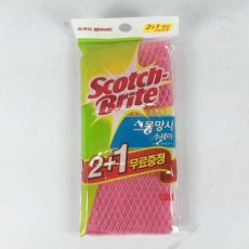 [장거] 그물-망사수세미(3색)(2+1) [판매가5000원] [포인트할인가2000원]