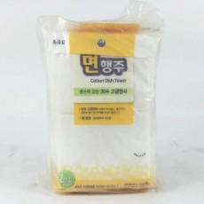 크린랲)흰색면행주 2P*5매입