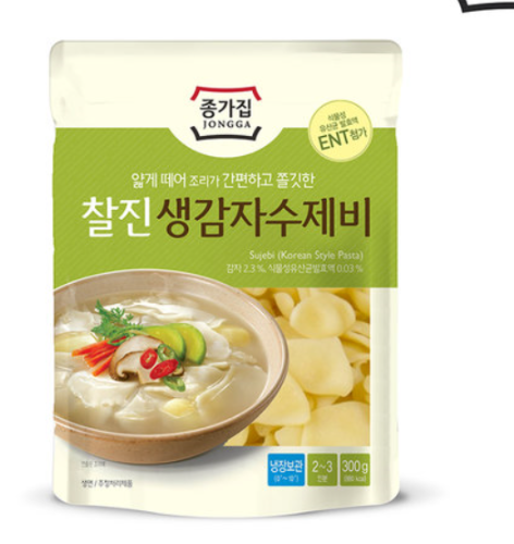 [장거]종가집찰진생감자수제비300g [판맥가4000원] [포인트할인가1600원]