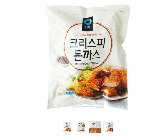 [장거]청정원크리스피돈까스600g [판매가8500원] [포인트할인가3400원]