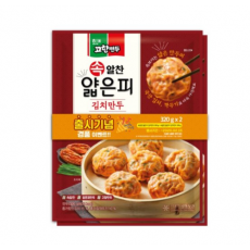 [장거]고향만두속알찬얇은피김치만두320g2개묶음 [판매가8500원] [포인트할인가3400원]