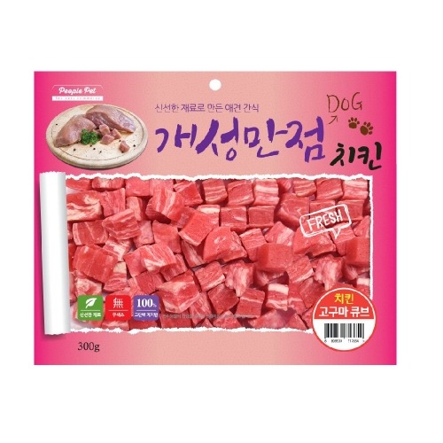 개성만점 치킨고구마 큐브 300g[10개]