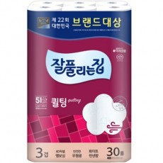 [장거]잘풀리는집 더 도톰한 퀼팅 3겹데코 30Mx30롤  3개  [포인트r구매가36000원]