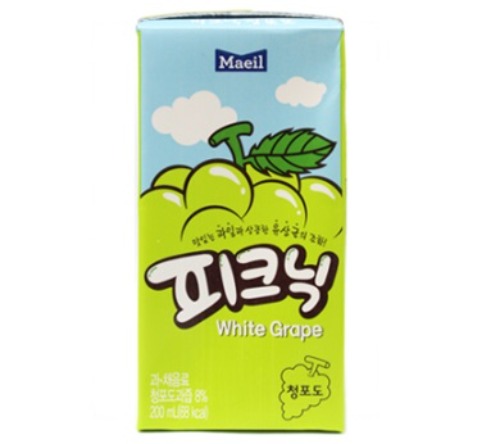 [장거]피크닉 청포도맛 200ML* 24개 ] [포인트구매가6400원]